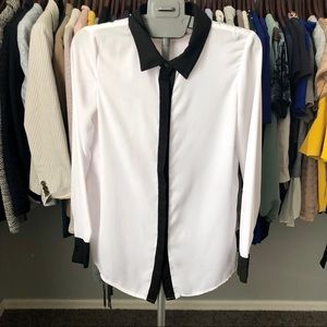 Black and White Dress Shirt